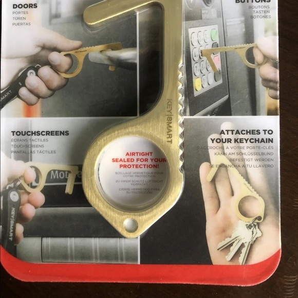 KEYSMART CLEANKEY Kills 99.9% of Bacteria Tool Brass Key Touch Screens NEW! - Picture 4 of 5